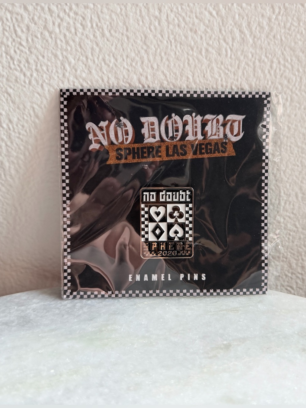 No Doubt 2026 Enamel Pin Push & Shove Playing Card Suits Sphere Las Vegas - New